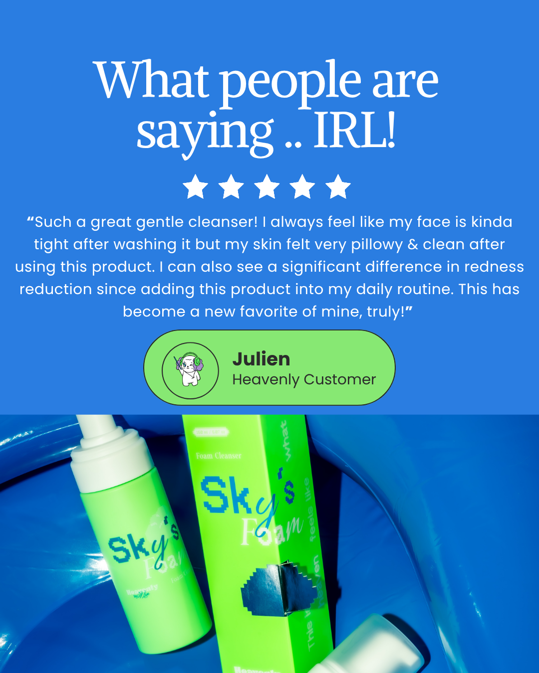 Rosacea-Safe Cleanser: Sky's Foam